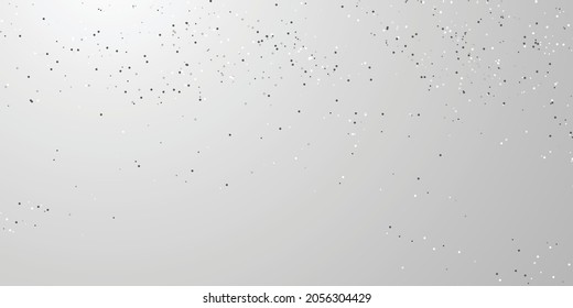 Plantilla de fondo de la celebración con cintas blancas confetti. tarjeta rica de bienvenida de lujo.
