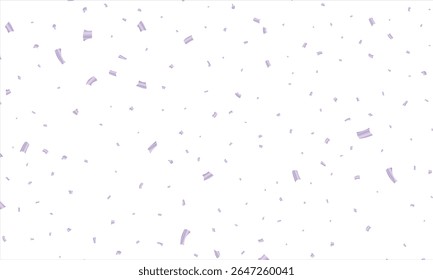 Modelo de plano de fundo de celebração com a ilustração Faixas de confetes roxas. Fundo feliz do dia com balões coloridos e confetes, ilustração. Folheto de celebração ou folheto .Feliz Ano Novo