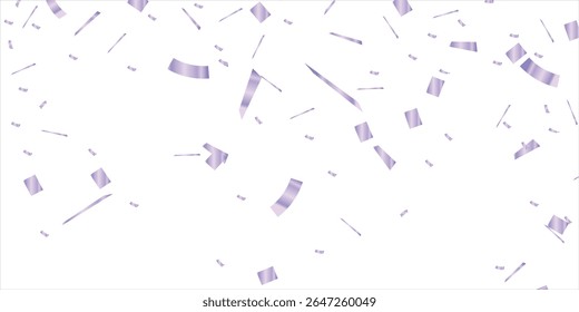 Celebration background template with Purple confetti ribbons illustration. Happy day background with colorful balloons and confetti, illustration. Celebrate brochure or flyer .Happy New Year
