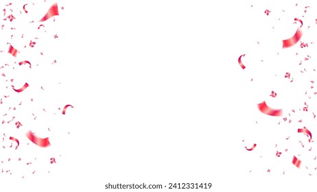 Celebration background template with red confetti illustration. decor holiday party, wedding, congratulation