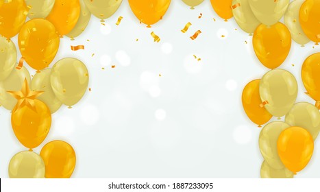 Celebration background templates are used for New Years events, parties, birthdays, and any other event that consists of a cheerful theme with golden balloons.