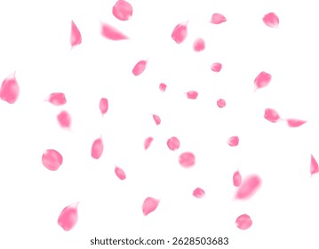 Arrière-plan bannière de fête avec pétale rose sinueux rose, anniversaire, illustration de voeux avec explosion amusante. organique