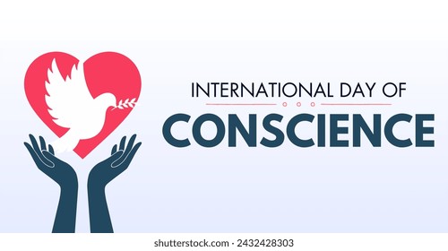 Celebration banner design for International Day of Conscience