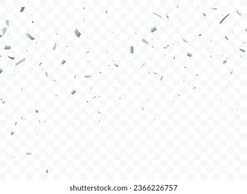 Celebration and Birthday banner with blue and gray confetti