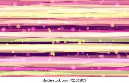 Celebration, Birthday, Party, Holiday Pattern. Seamless Pattern with Stripes and Shimmering Confetti. Striped Christmas Texture. Celebration, Greetings Card, Cover, Cloth, Textile, Ad Background