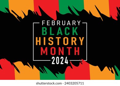 celebration of Black history month 2024 African American history celebration vector illustration design. EPS 10