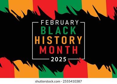 celebration of Black history month 2025 African American history celebration vector illustration design. EPS 10