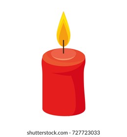 celebration candle isolated icon