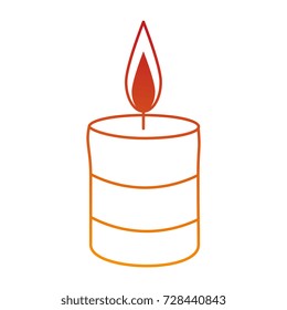 celebration candle isolated icon