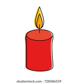 celebration candle isolated icon