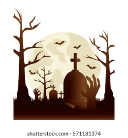 celebration card halloween scene