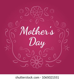 Celebration card for Mother's Day. Vector illustration