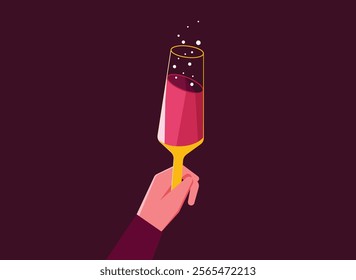 Celebration celebrate party glass illustration