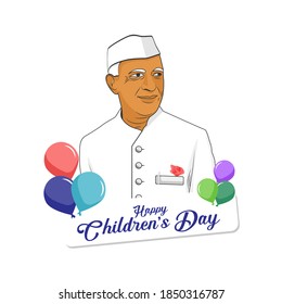 Celebration of children's day. birthday of Jawaharlal Nehru.