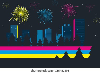 Celebration in the city.