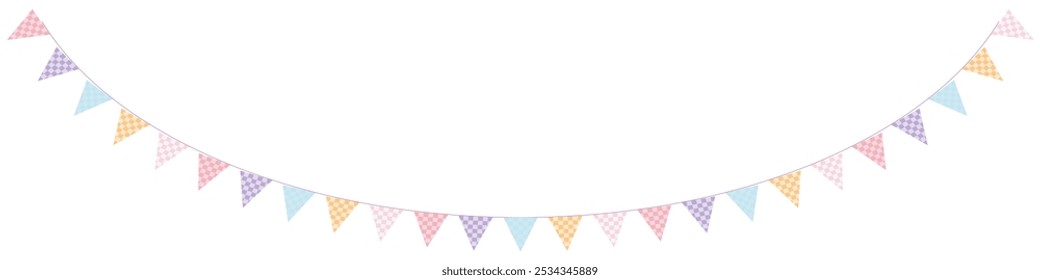 Celebration, Colorful Party Flags and Confetti.
