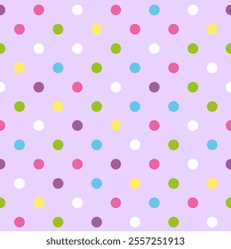 Celebration Colorful Polka Dot pattern, seamless texture