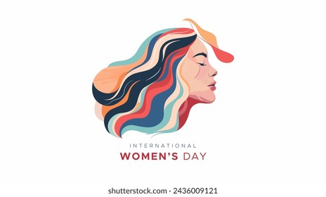 celebration commemorating international women's day. World women's day. displays illustrations of women and beautiful flowers around them. women's day, gender equality.