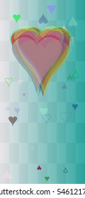 celebration of complex valentine, various movement above notice
