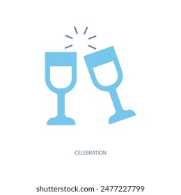 celebration concept line icon. Simple element illustration. celebration concept outline symbol design.