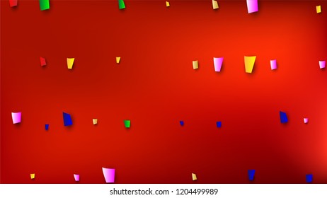 Celebration Confetti Background. Many Falling Confetti for Your Design.
Holiday Decoration Elements on Universal Background. Festive Vector Illustration. Invitation Card, Poster, Flyer
