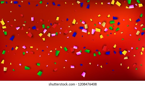 Celebration Confetti Background. Many Falling Confetti for Your Design.
Holiday Decoration Elements on Universal Background. Festive Vector Illustration. Invitation Card, Poster, Flyer
