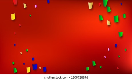 Celebration Confetti Background. Many Falling Confetti for Your Design.
Holiday Decoration Elements on Universal Background. Festive Vector Illustration. Invitation Card, Poster, Flyer
