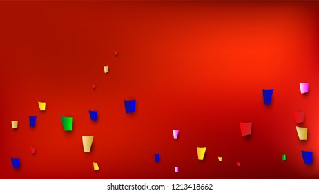 Celebration Confetti Background. Many Falling Confetti for Your Design.
Holiday Decoration Elements on Universal Background. Festive Vector Illustration. Invitation Card, Poster, Flyer
