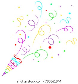 Celebration Confetti Vector Art New Year's Eve Clip Art Cheers