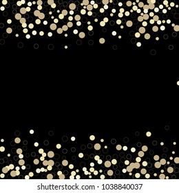 Celebration confetti vector frame. Scatter of circular elements. Random colored circles dots rings . Dynamic vector illustration for holiday, celebration decorations, paper packaging, textile, covers
