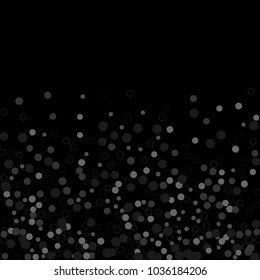 Celebration confetti vector. Scatter of falling random colored circles dots rings. Abstract geometrical background dynamic vector for holiday, celebration decorations, paper packaging, textile design