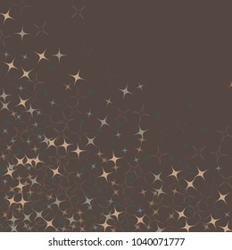Celebration confetti vector. Scatter of falling random stars. Abstract geometrical background vector for holiday, celebration decorations, paper packaging, textile  design