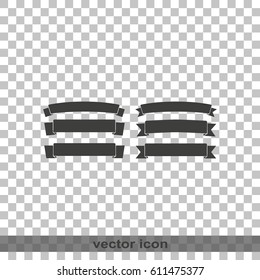 Celebration curved ribbons.