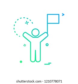 Celebration dance icon vector design