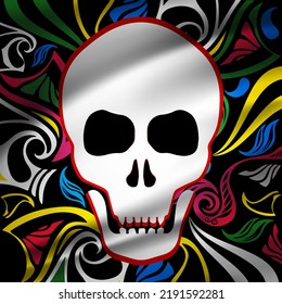 Celebration day of dead design background vector