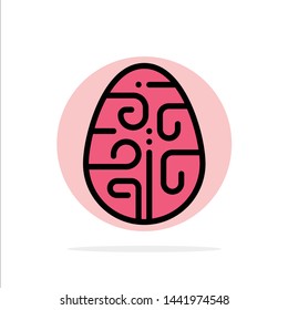 Celebration, Decoration, Easter, Egg, Holiday Abstract Circle Background Flat color Icon