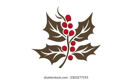 Icono de la línea plana de decoraciones de celebraciones. Símbolo mistletoe. Símbolo de esquema para concepto móvil y diseño web, tienda.