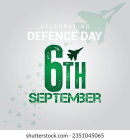 Celebration Defense Day, 6th September Vector illustration of Pakistan defense day, 6th September