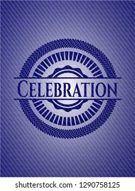 Celebration with denim texture