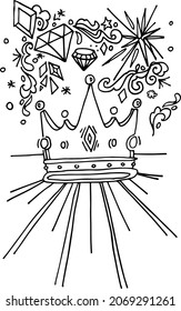 Celebration and Diamonds with Crown