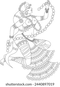 celebration drawings in Indian miniature style, especially for Gudhi Padwa, and other festivals and Hindu wedding cards, musicians, and processions.	
