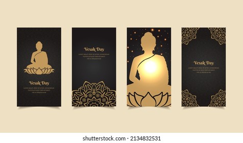 Celebration Dussehra day background with shinny lord rama silhouette. Dussehra day design Stories Collection. Dussehra day template stories suitable for promotion, marketing etc. 