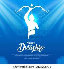 Celebration of dussehra day background vector illustration. Happy dussehra day design concept. 