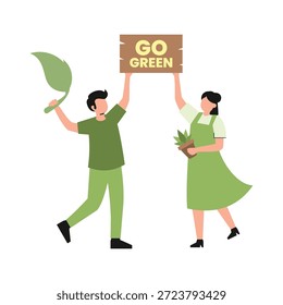 Celebration of earth day illustration vector design