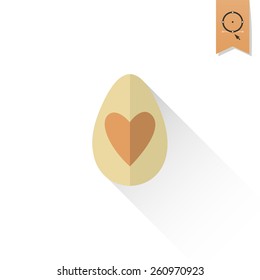 Celebration Easter Icons. Vector. Clean Work Minimum Points