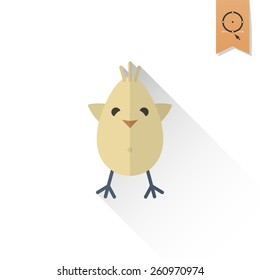 Celebration Easter Icons. Vector. Clean Work Minimum Points