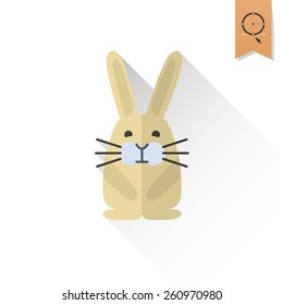 Celebration Easter Icons. Vector. Clean Work Minimum Points