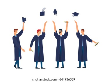 Celebration Education Graduation Student Success Learning Concept.
