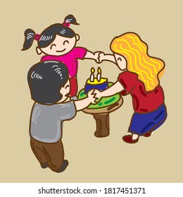 Celebration Family Vector for your design