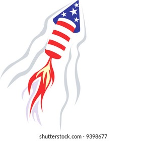 Celebration with fire works	
